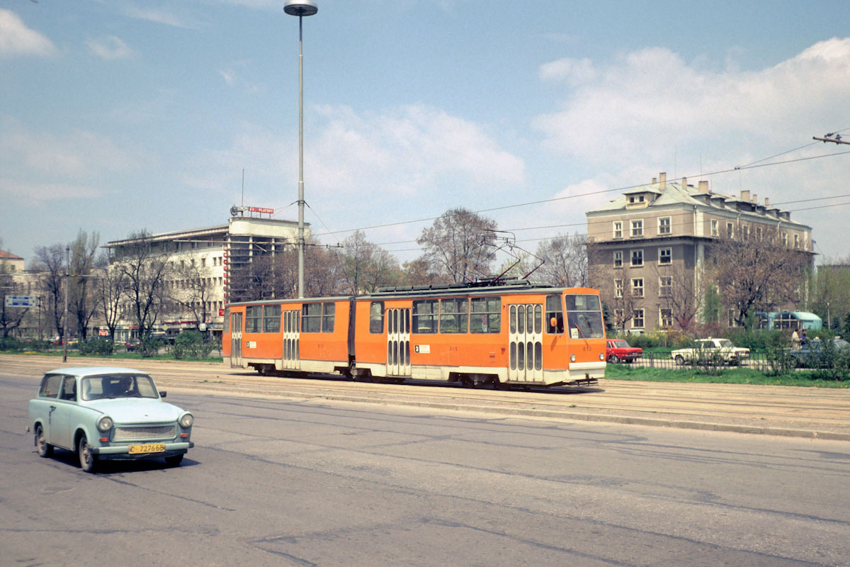 София, Т6М-700 № 813; София — Исторически снимки — Трамвайни мотриси (1990–2010)