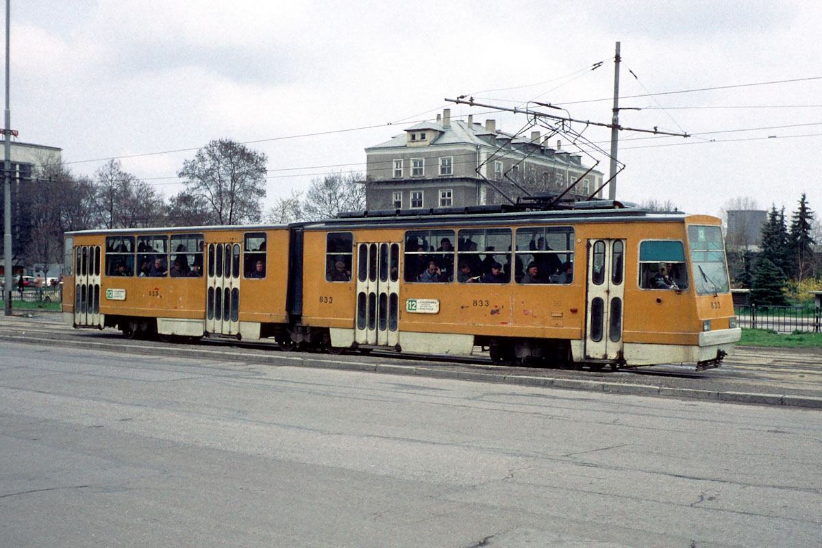 София, Т6М-700 № 833; София — Исторически снимки — Трамвайни мотриси (1990–2010)