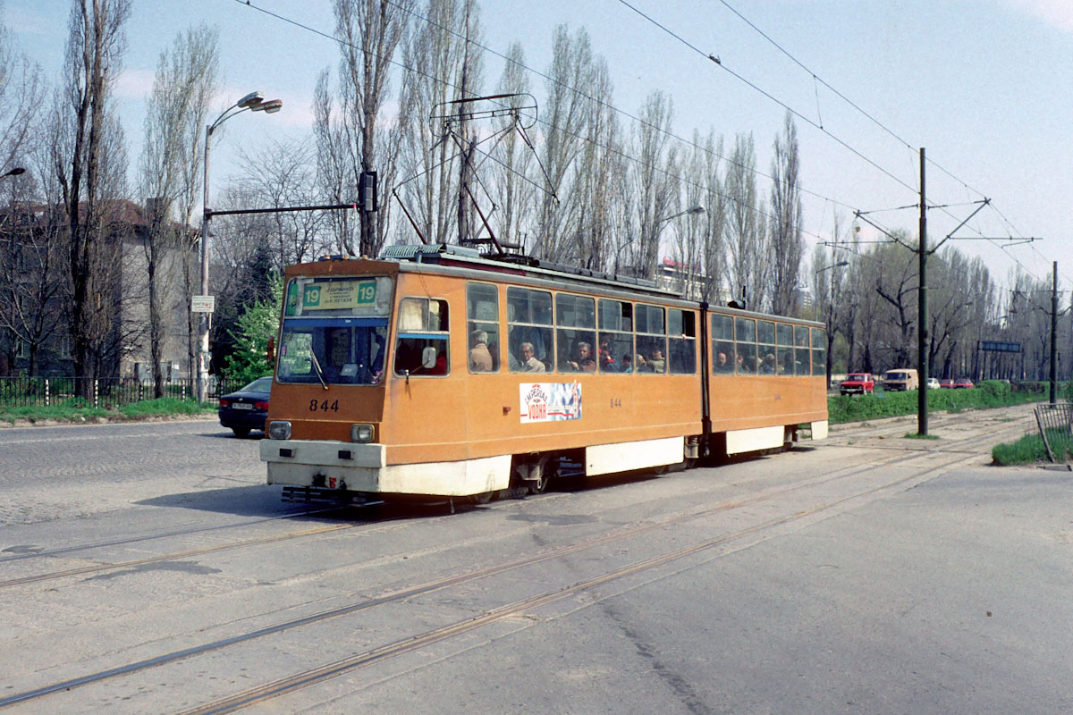 София, Т6М-700 № 844; София — Исторически снимки — Трамвайни мотриси (1990–2010)