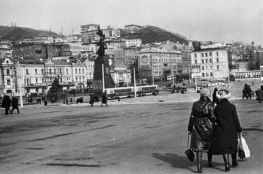 Владивосток — Исторические фотографии — трамвай (1971-1990)