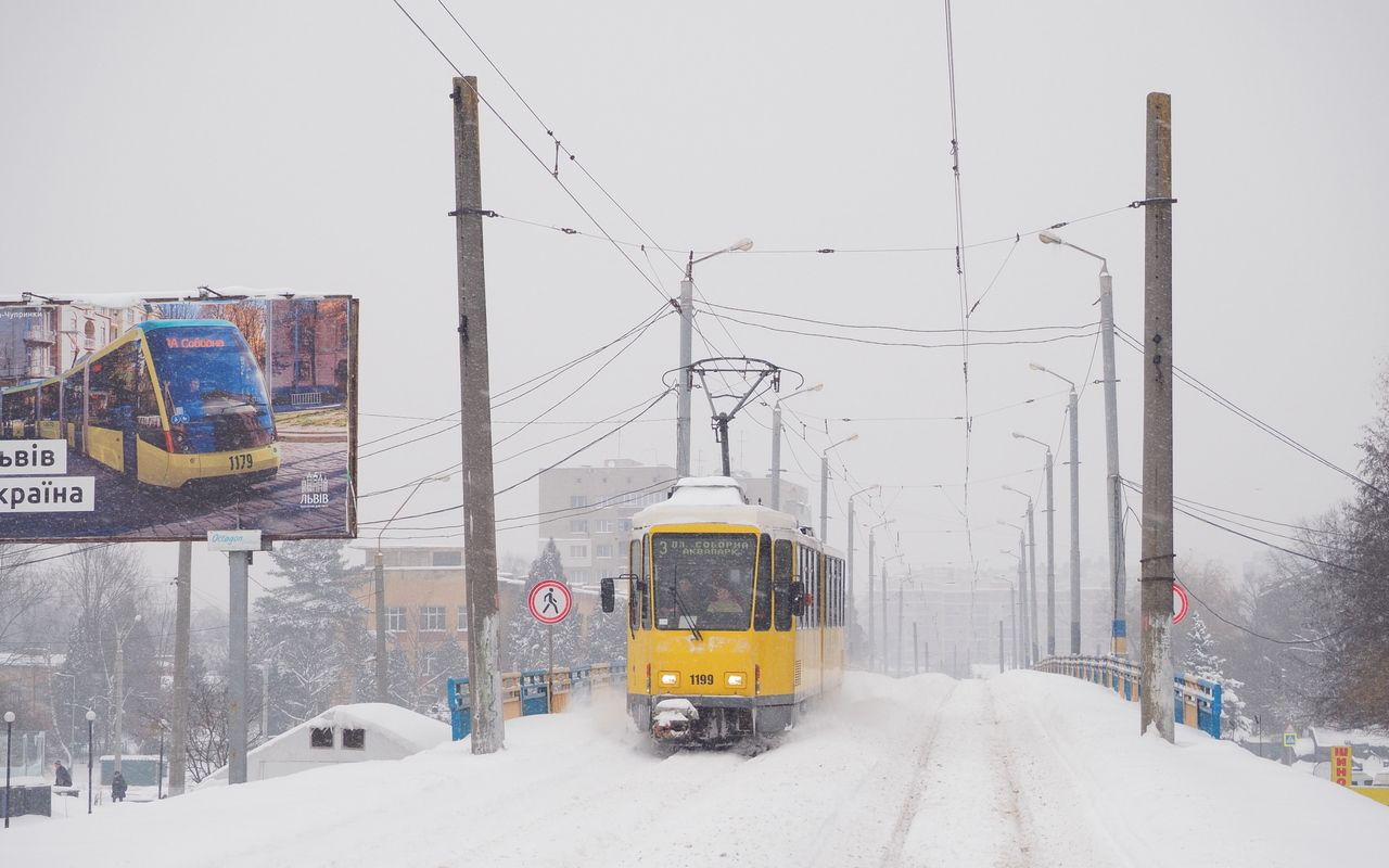 Львов, Tatra KT4DM № 1199
