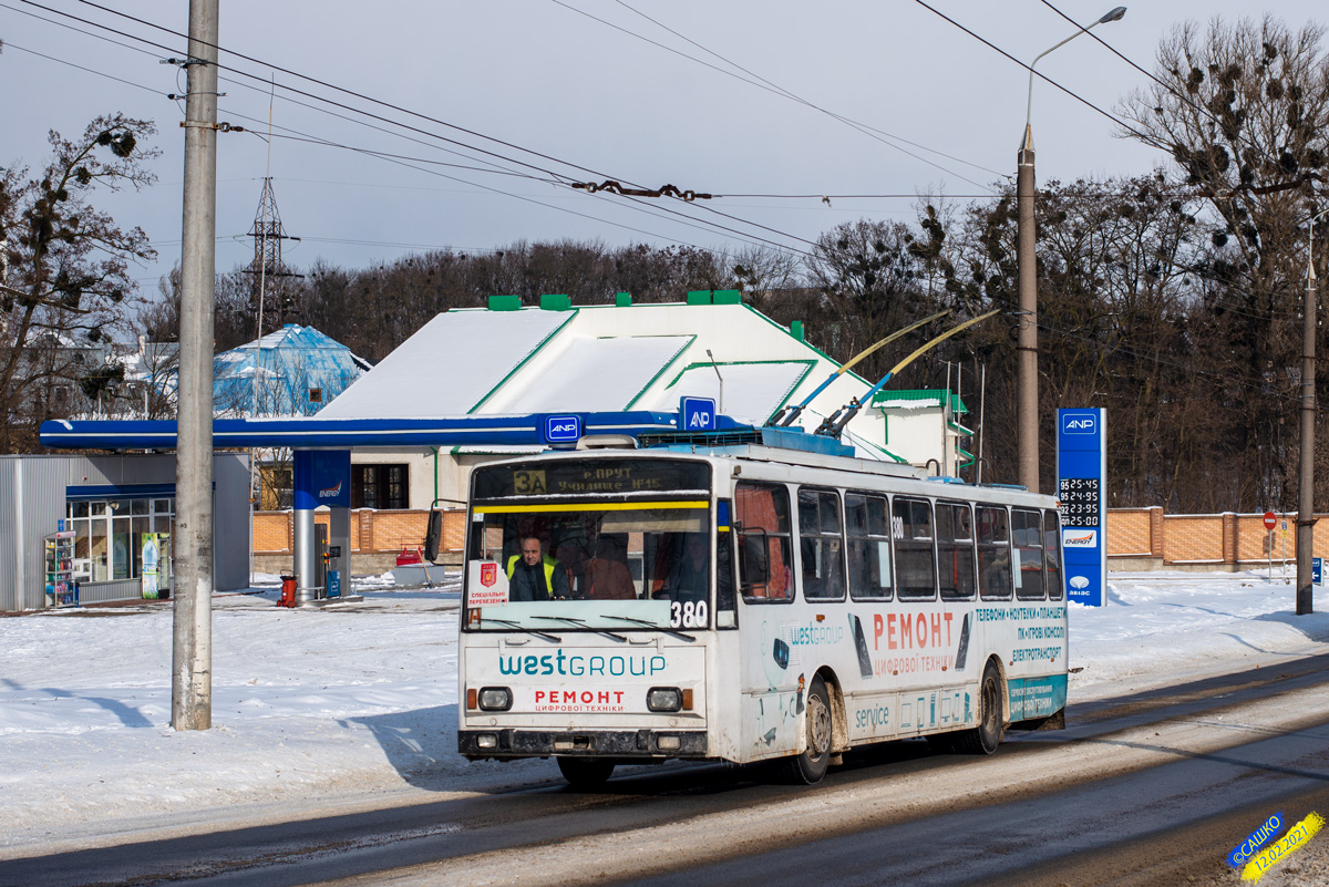 Черновцы, Škoda 14Tr17/7M № 380 Черновцы, Škoda 14Tr17/7M № 380