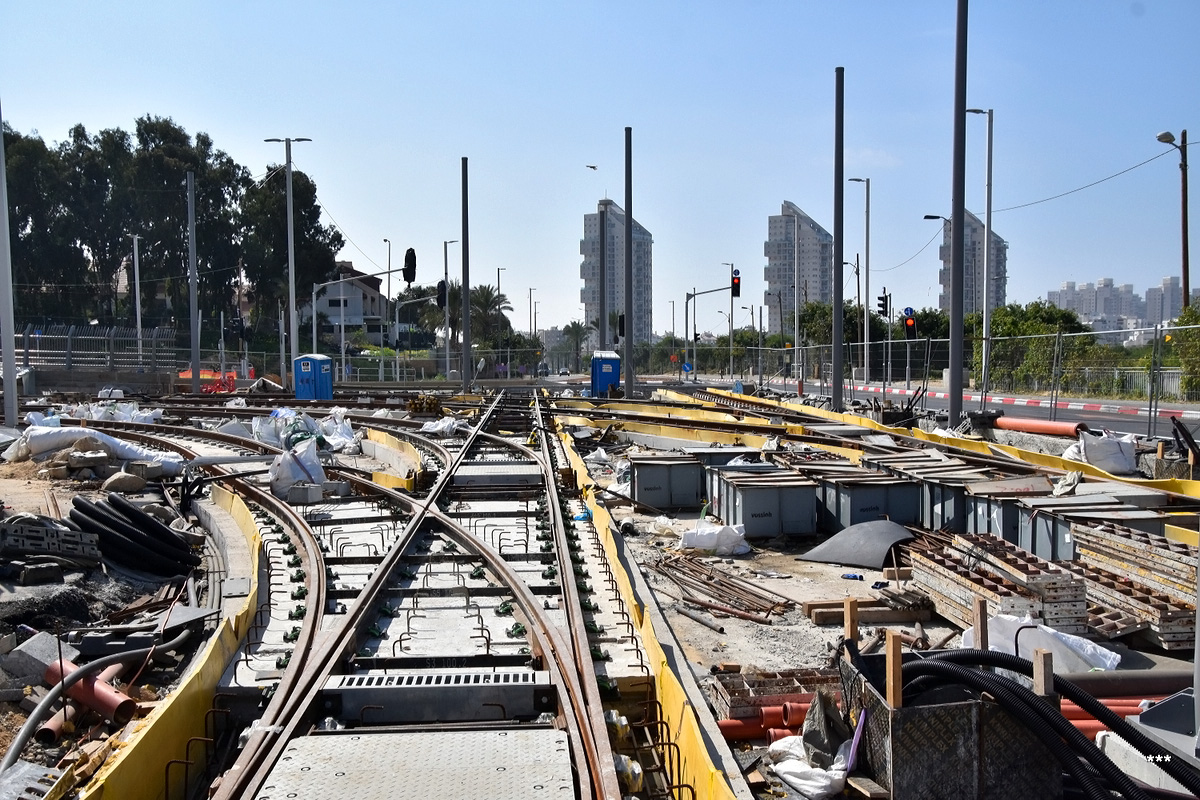 Tel Awiw — Construction of the red line Light Rail