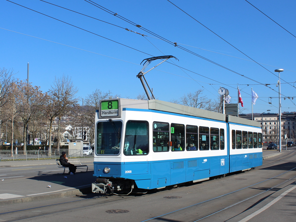 Цюрих, SWP/SIG/BBC Be 4/6 "Tram 2000" № 2068