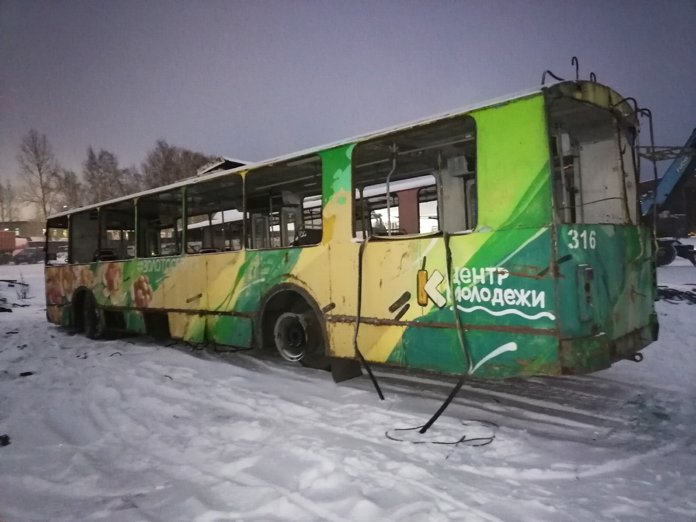 Петрозаводск, ЗиУ-682Г [Г00] № 316; Петрозаводск — Базы хранения и списания троллейбусов (БХиСТ)