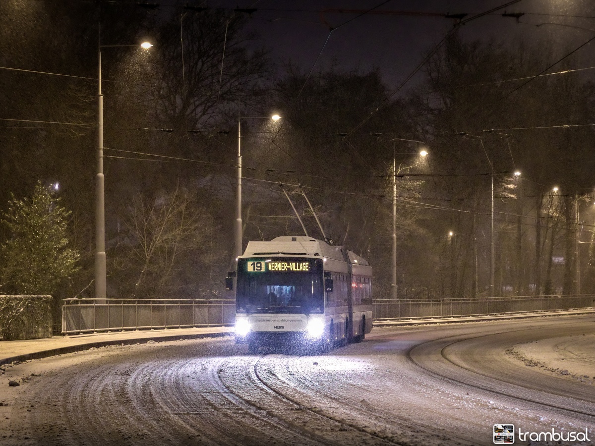 Женева, Hess SwissTrolley 3 (BGT-N2C) № 735