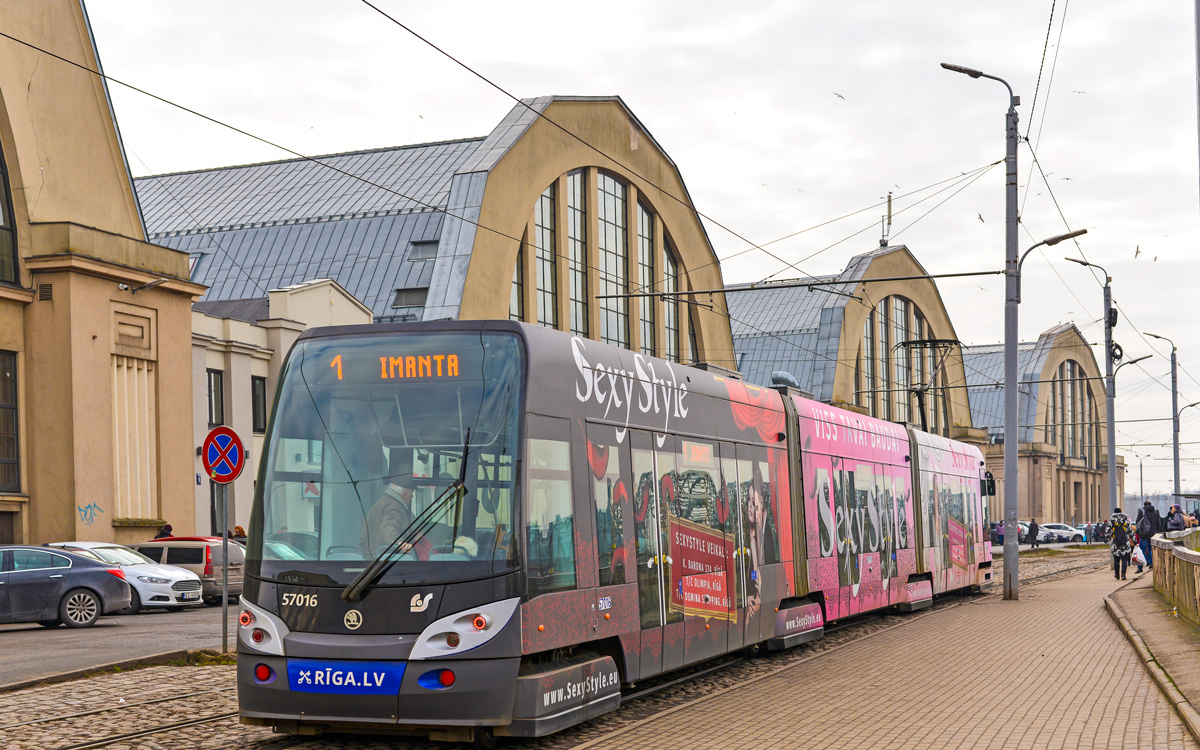 Рига, Škoda 15T ForCity Alfa Riga № 57016 Рига, Škoda 15T ForCity Alfa Riga № 57016