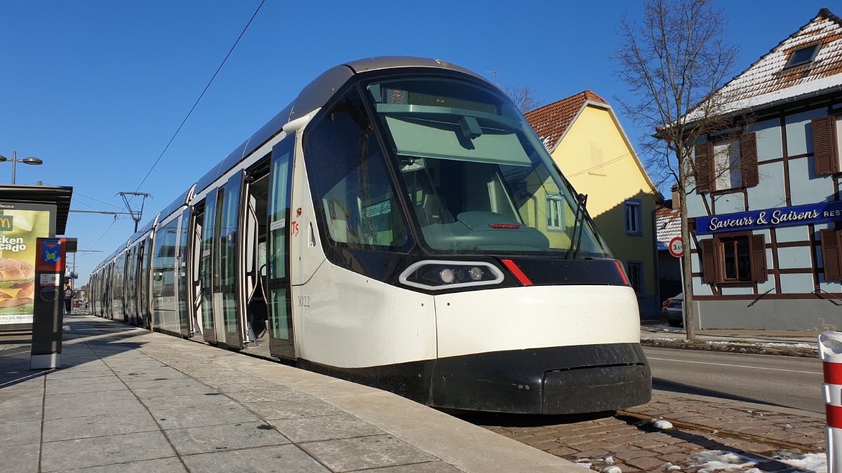 Straßburg, Alstom Citadis 403NG Nr. 3022