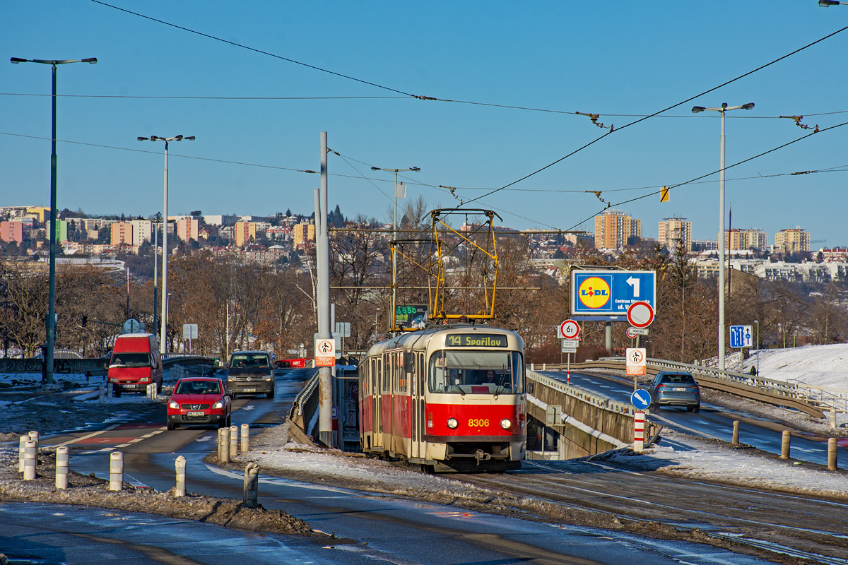 Прага, Tatra T3R.P № 8306