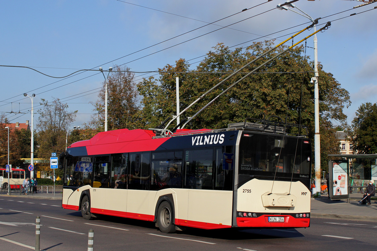 Вильнюс, Solaris Trollino IV 12 Škoda № 2755