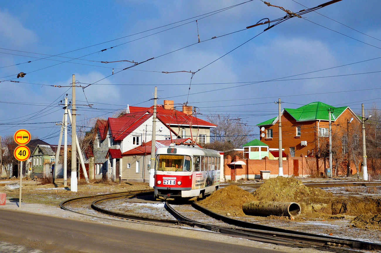 Волгоград, Tatra T3SU № 2714