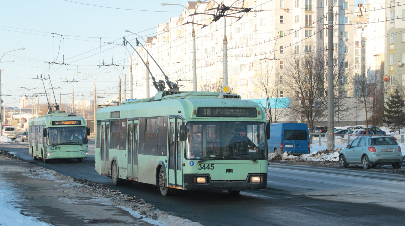 Минск, БКМ 321 № 3445; Минск, БКМ 321 № 4670