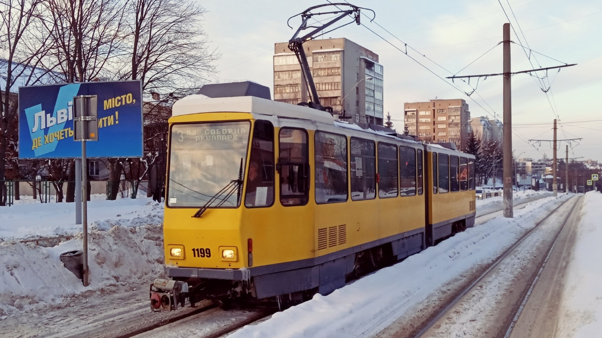 Львов, Tatra KT4DM № 1199