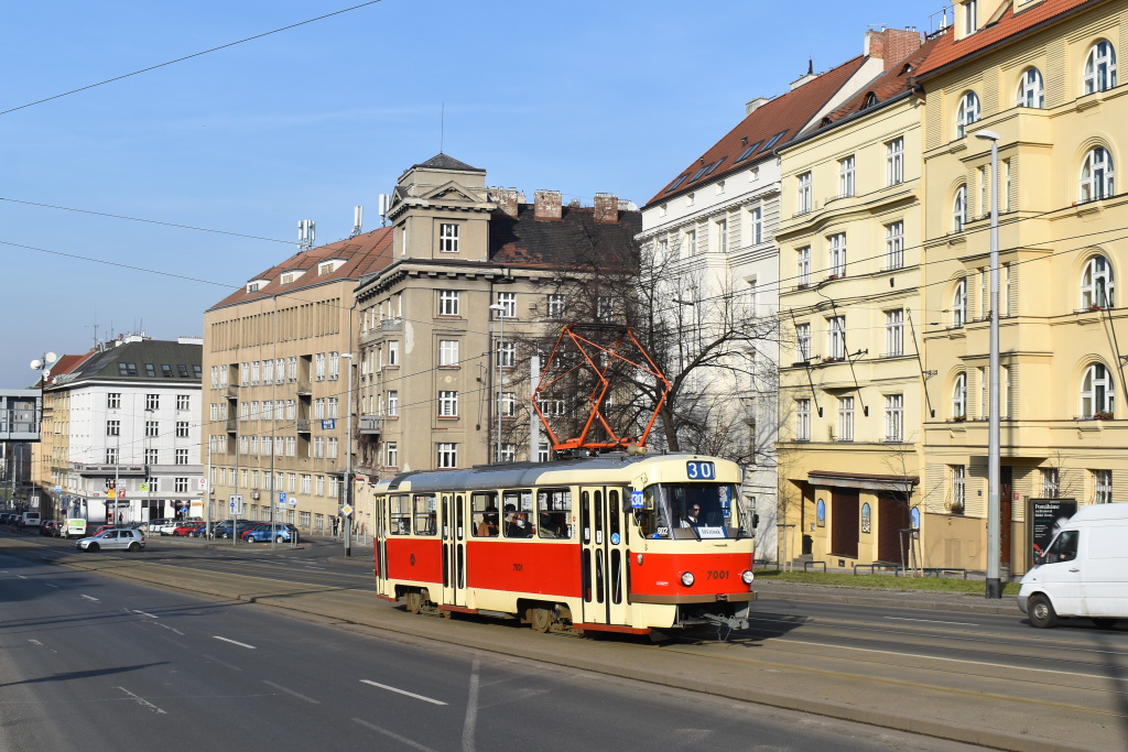 Прага, Tatra T3SU № 7001
