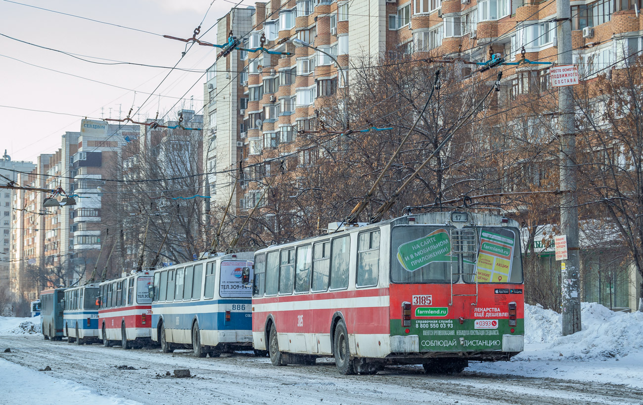 Самара, ЗиУ-682Г [Г00] № 3185; Самара — Конечные станции и кольца (троллейбус)