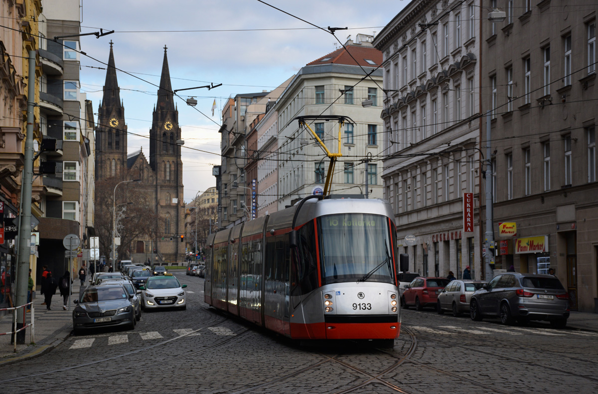 Прага, Škoda 14T Elektra № 9133