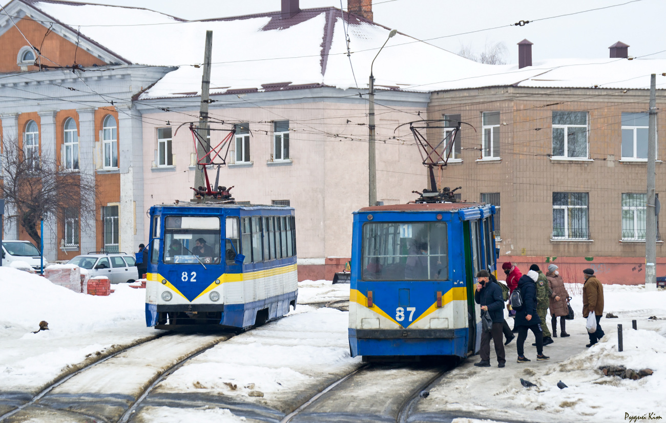 Конотоп, 71-605 (КТМ-5М3) № 82; Конотоп, 71-605 (КТМ-5М3) № 87