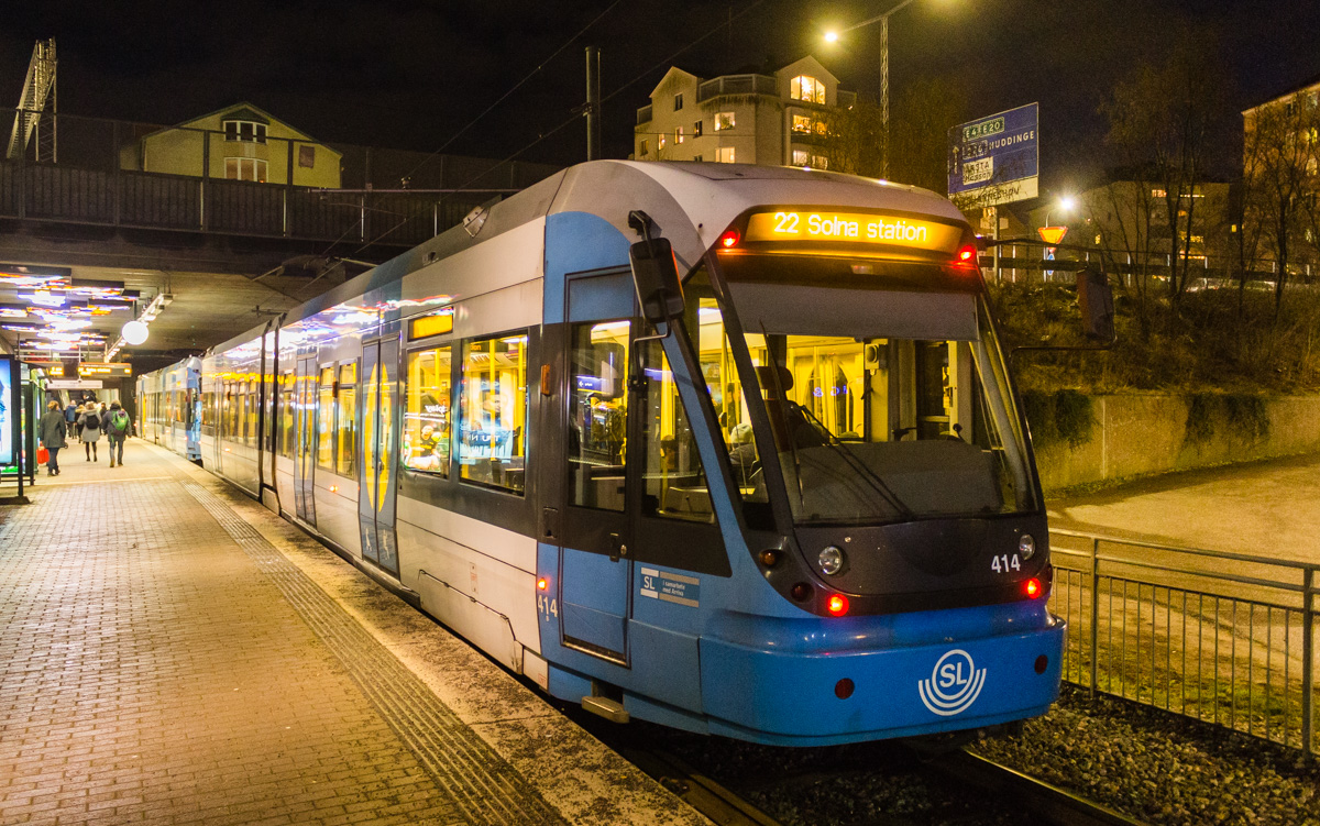 Стокгольм, Bombardier Flexity Swift № 414