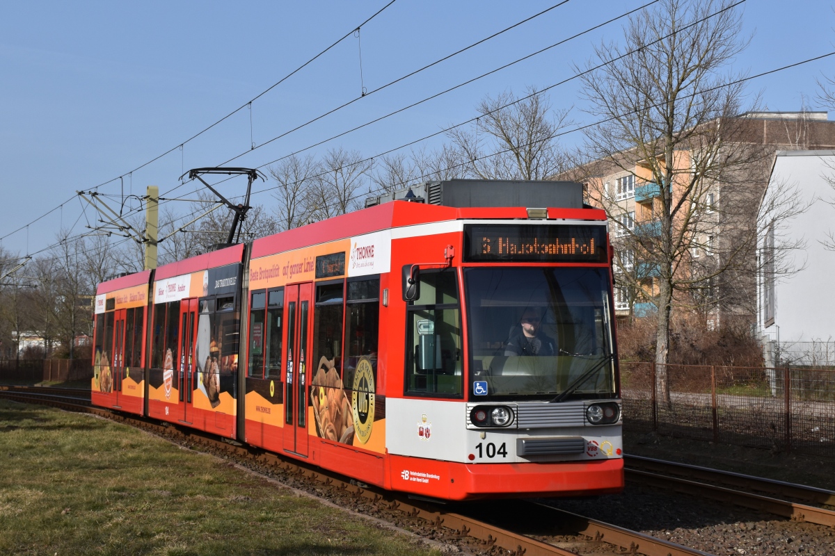 Бранденбург-на-Хафеле, Duewag MGT6D № 104