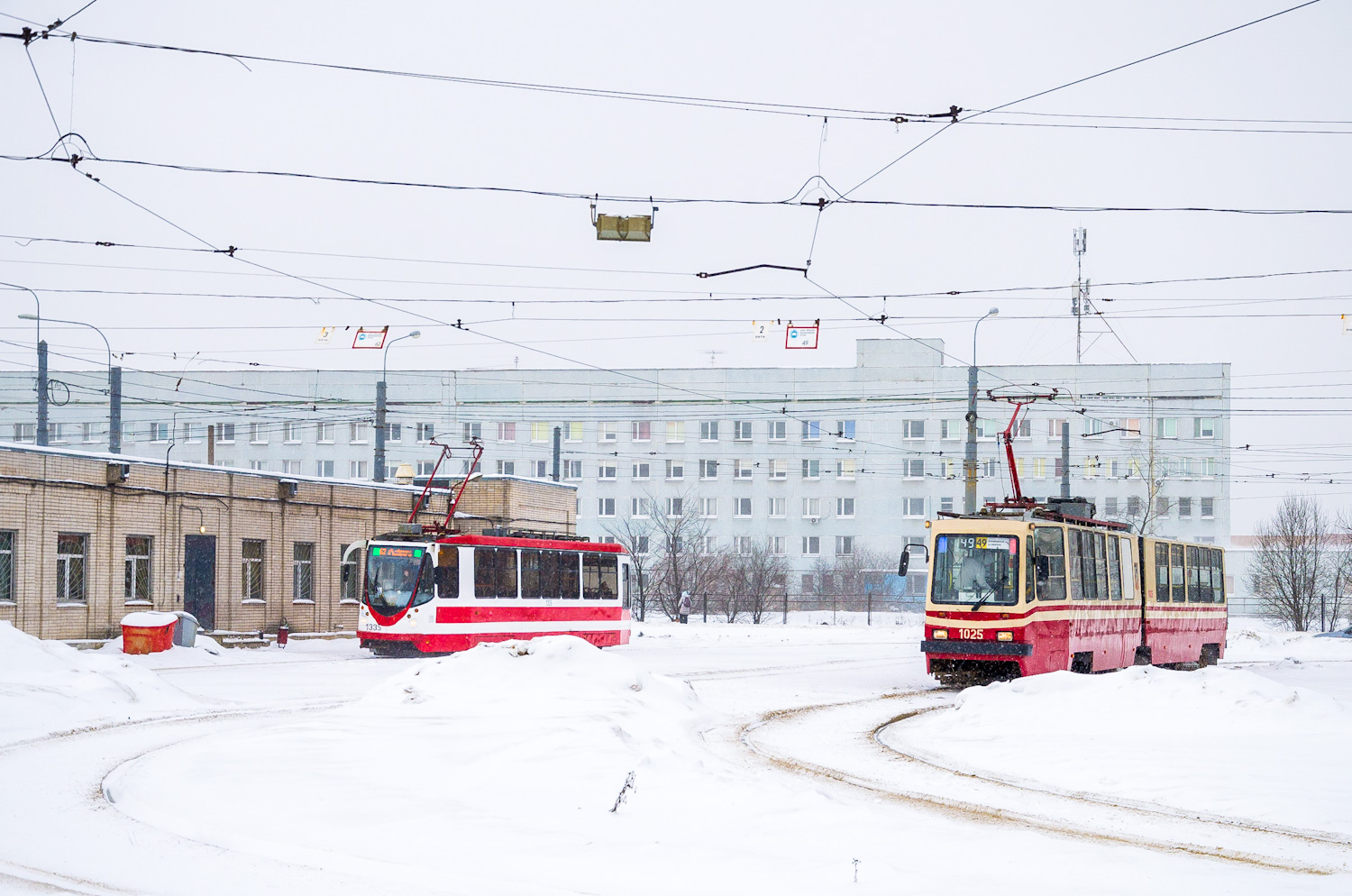 Санкт-Петербург, ЛВС-86К № 1025; Санкт-Петербург — Конечные станции и разворотные кольца