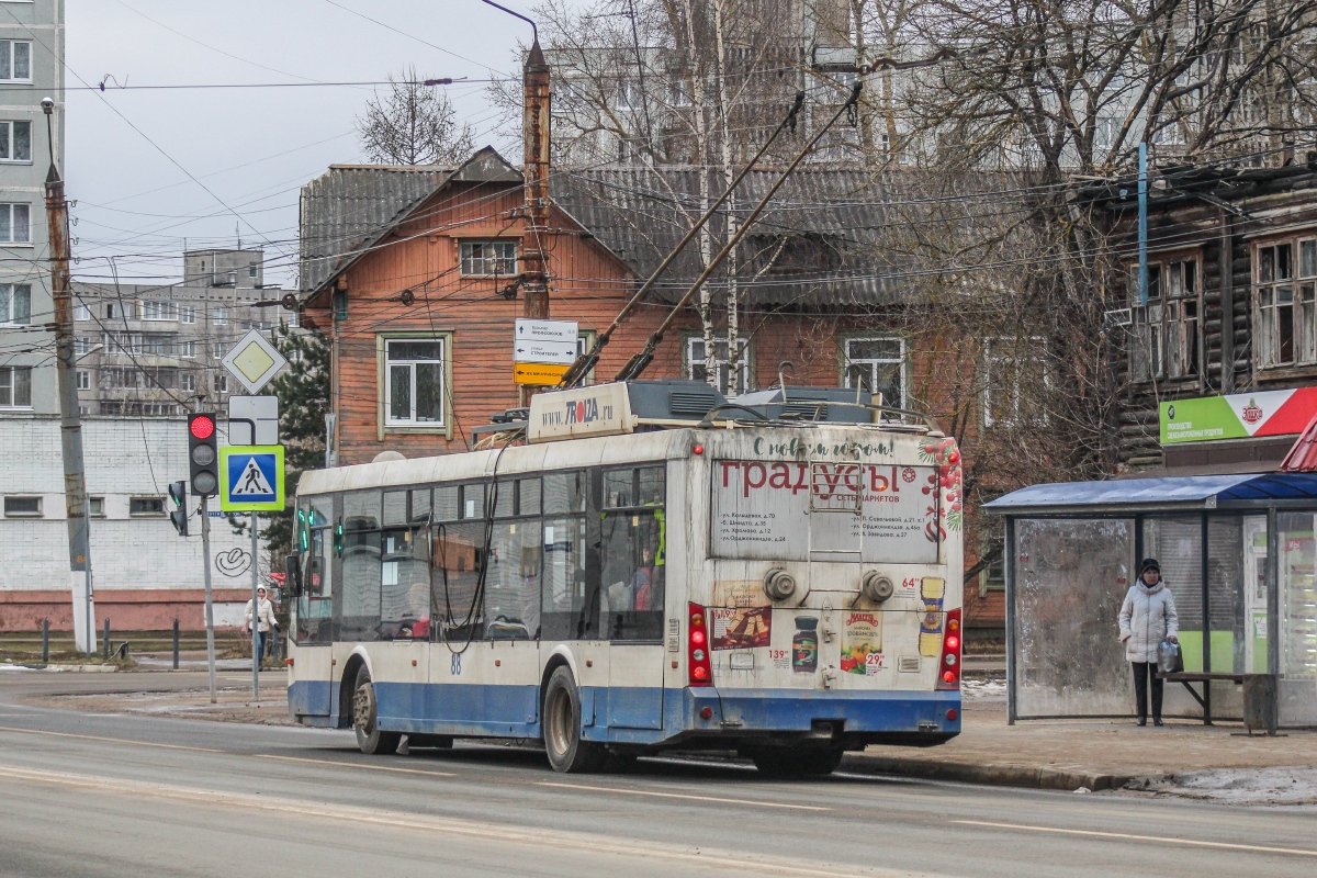 Tver, Trolza-5265.00 “Megapolis” № 88; Tver — The last years of the Tver trolleybus (2019 — 2020); Tver — Trolleybus lines: Proletarsky district