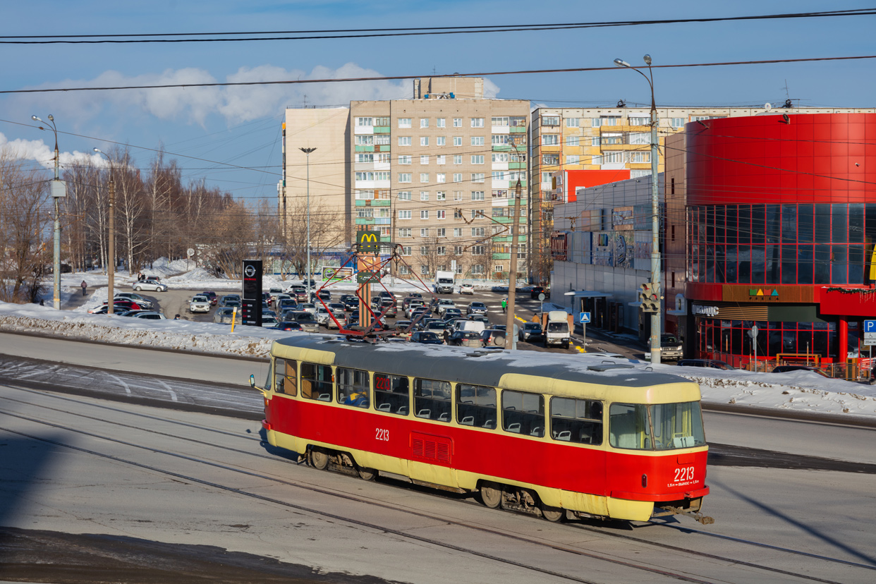 Ижевск, Tatra T3SU (двухдверная) № 2213