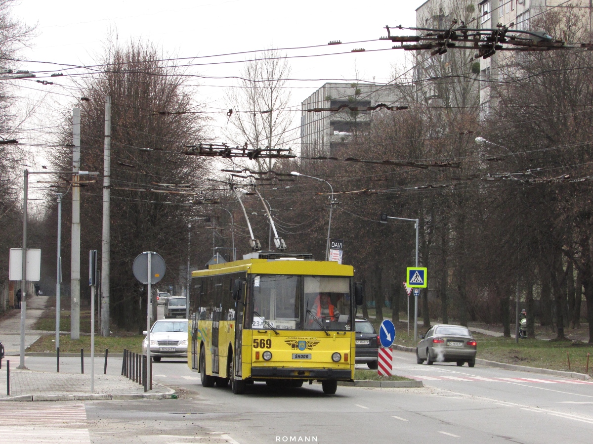 Лвов, Škoda 14Tr89/6 № 569