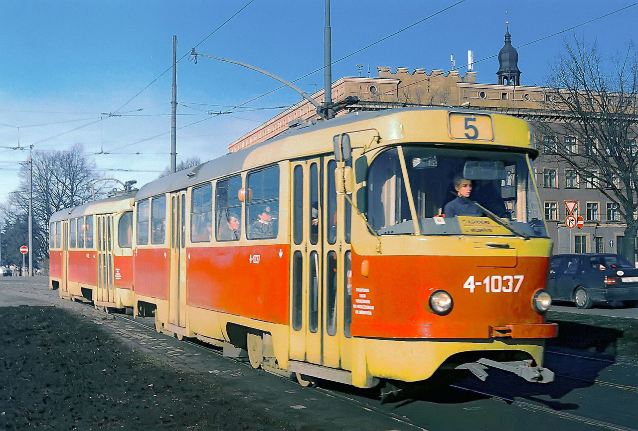 Рига, Tatra T3SU № 4-1037