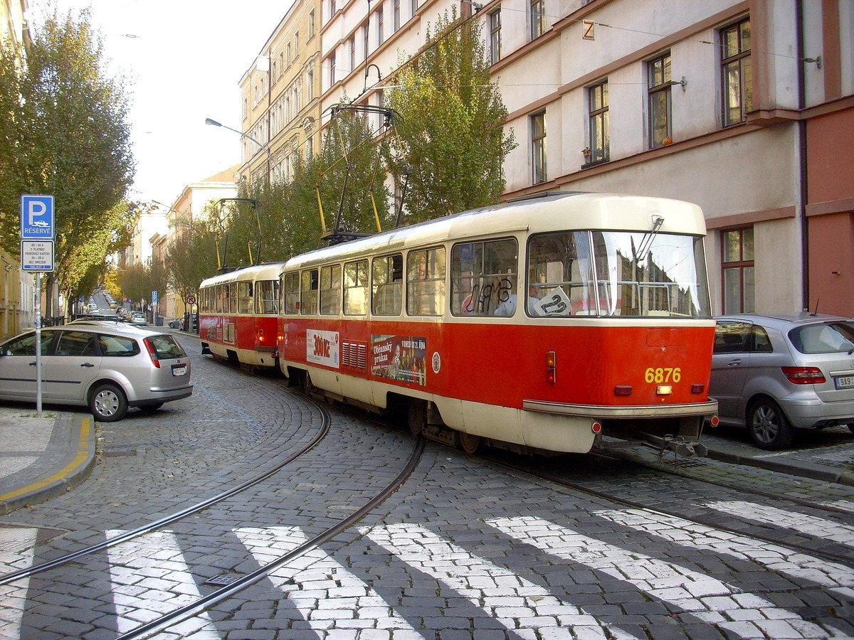 Прага, Tatra T3 № 6876
