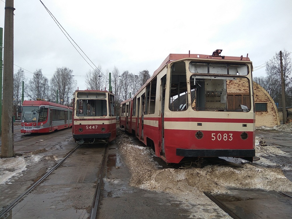 Санкт-Петербург, ЛМ-68М № 5447; Санкт-Петербург, 71-147К (ЛВС-97К) № 5083