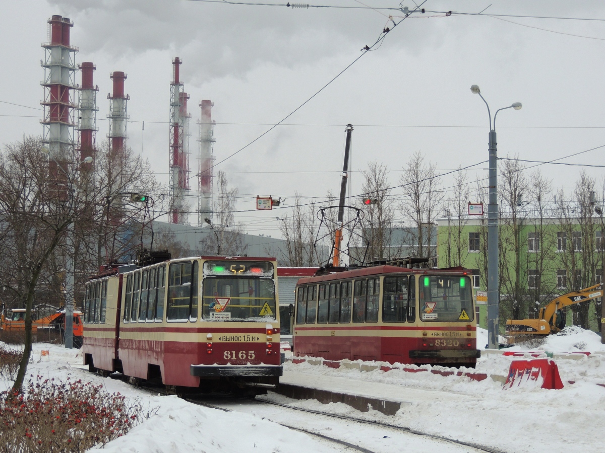 Санкт-Петербург, ЛВС-86К № 8165; Санкт-Петербург, 71-134А (ЛМ-99АВ) № 8320