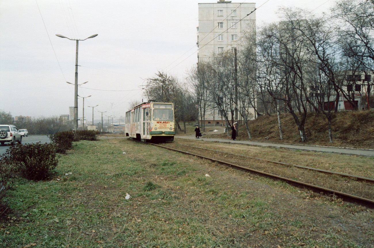 Vladivostok, 71-132 (LM-93) № 320; Vladivostok — Closed routes and the remains of the tram infrastructure