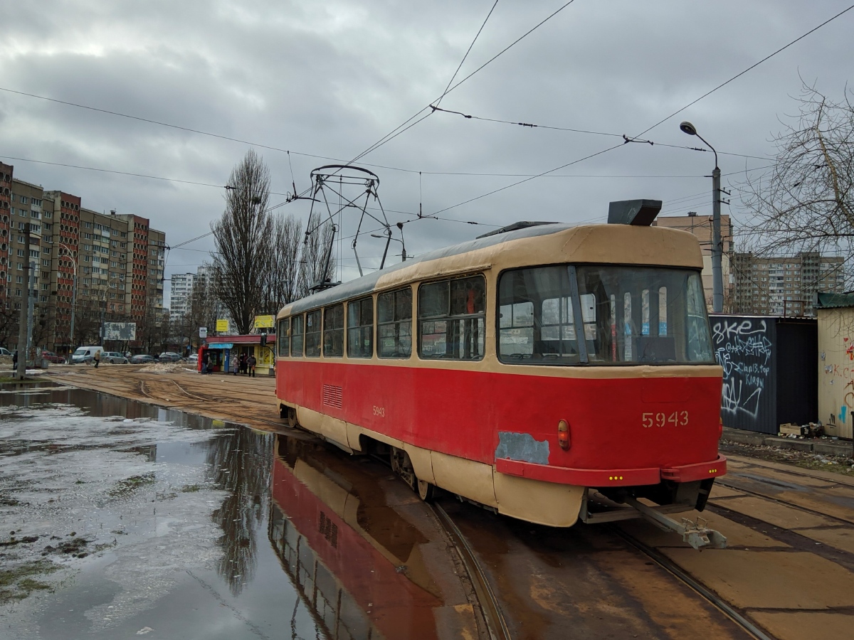 Киев, Tatra T3SU № 5943