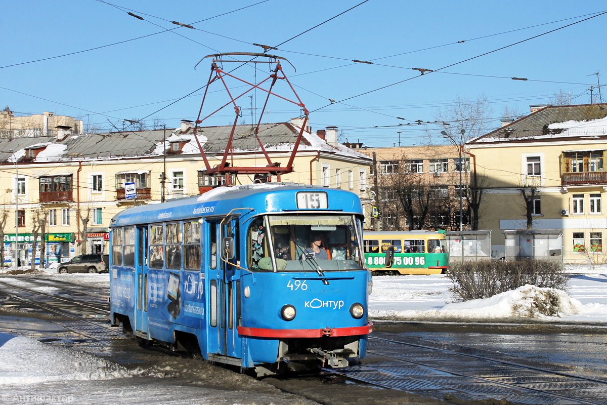 Yekaterinburg, Tatra T3SU (2-door) # 496