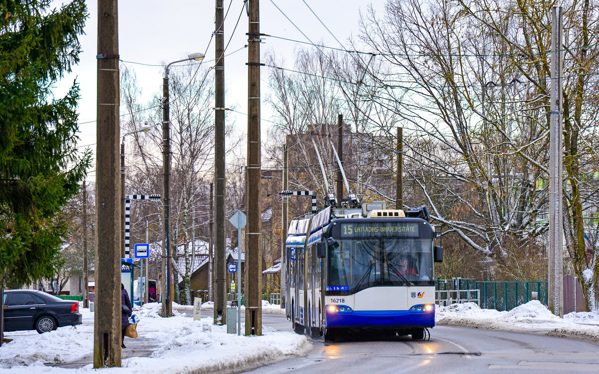 Рига, Solaris Trollino II 18 Ganz № 16218
