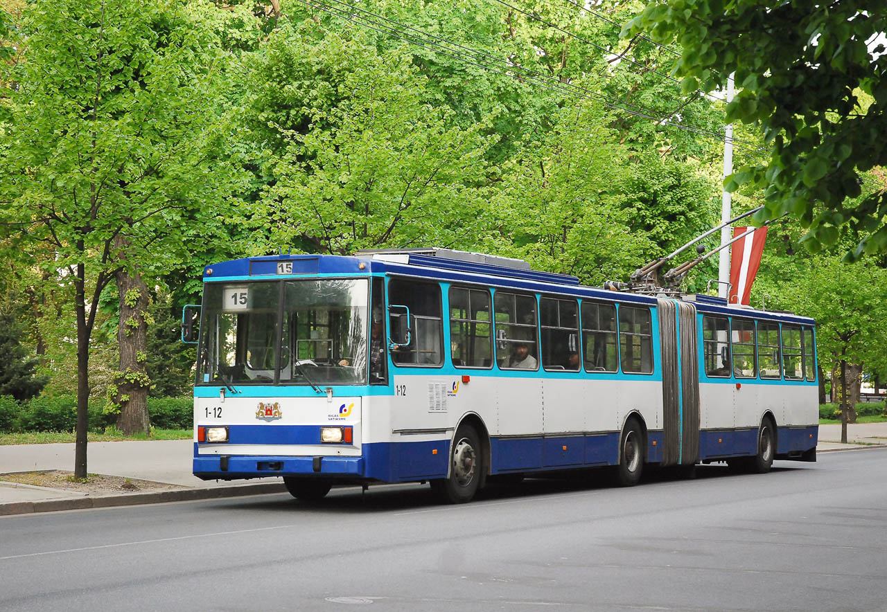 Рига, Škoda 15Tr02/6 № 1-12
