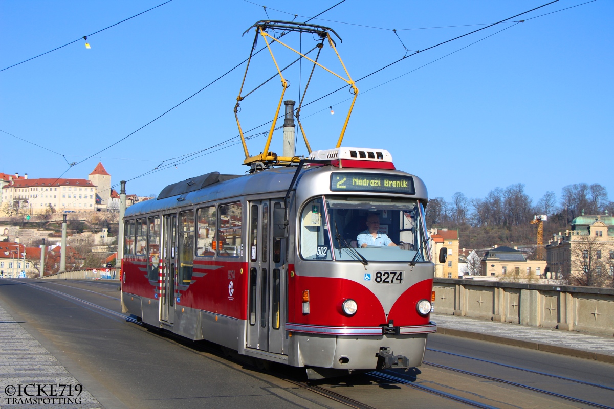 Прага, Tatra T3R.PLF № 8274