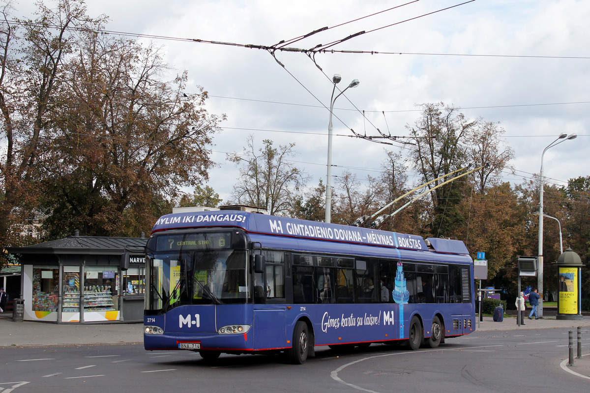 Вильнюс, Solaris Trollino II 15 AC № 2714
