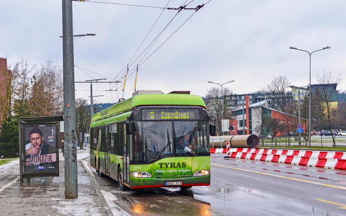 Вильнюс, Solaris Trollino II 15 AC № 2711
