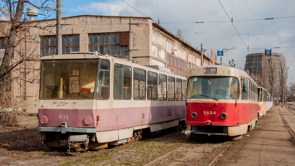 Kijevas, Tatra T6B5SU nr. 031; Kijevas, Tatra T3SU nr. 5684