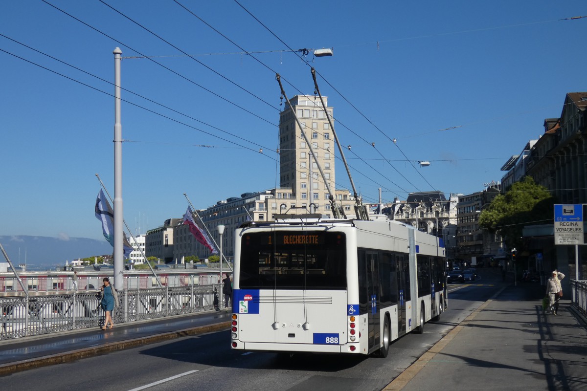 Лозанна, Hess SwissTrolley 4 (BGT-N2D) № 888