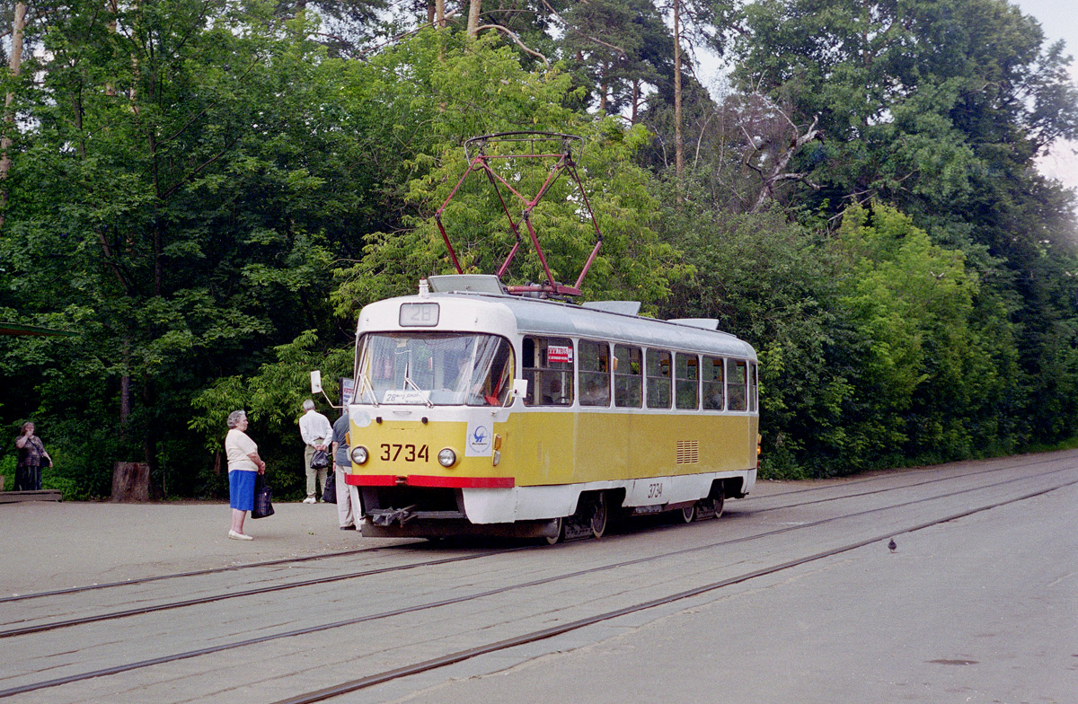 Москва, Tatra T3SU № 3734