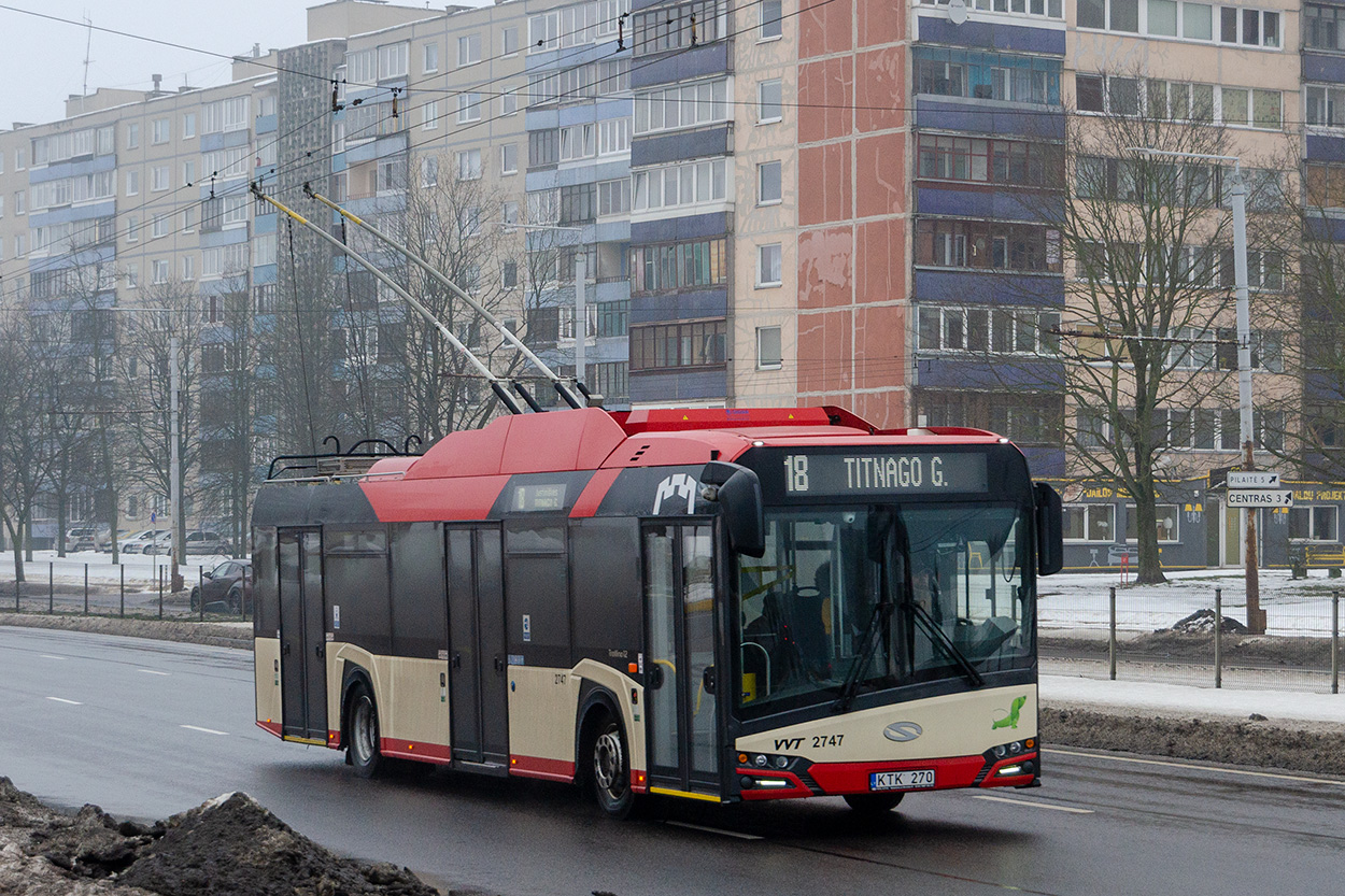 Вильнюс, Solaris Trollino IV 12 Škoda № 2747 Вильнюс, Solaris Trollino IV 12 Škoda № 2747