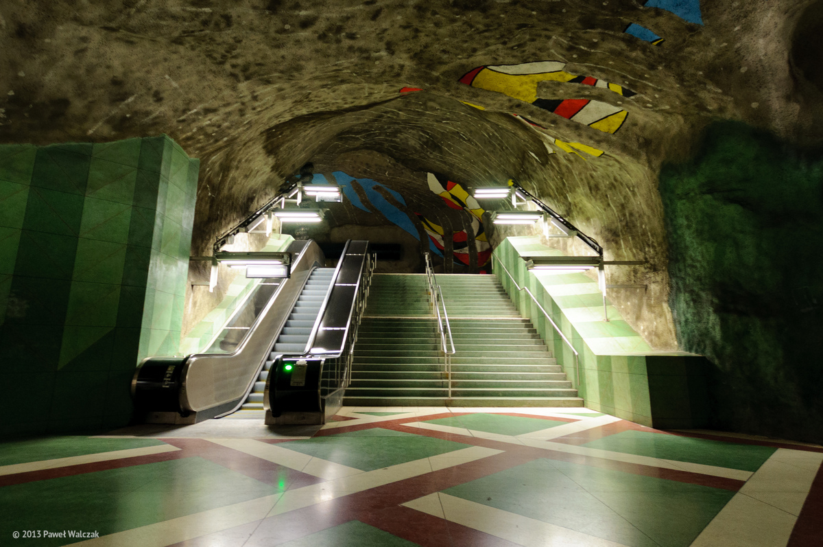 Стокгольм — Tunnelbana — Синяя линия | Blå Linjen