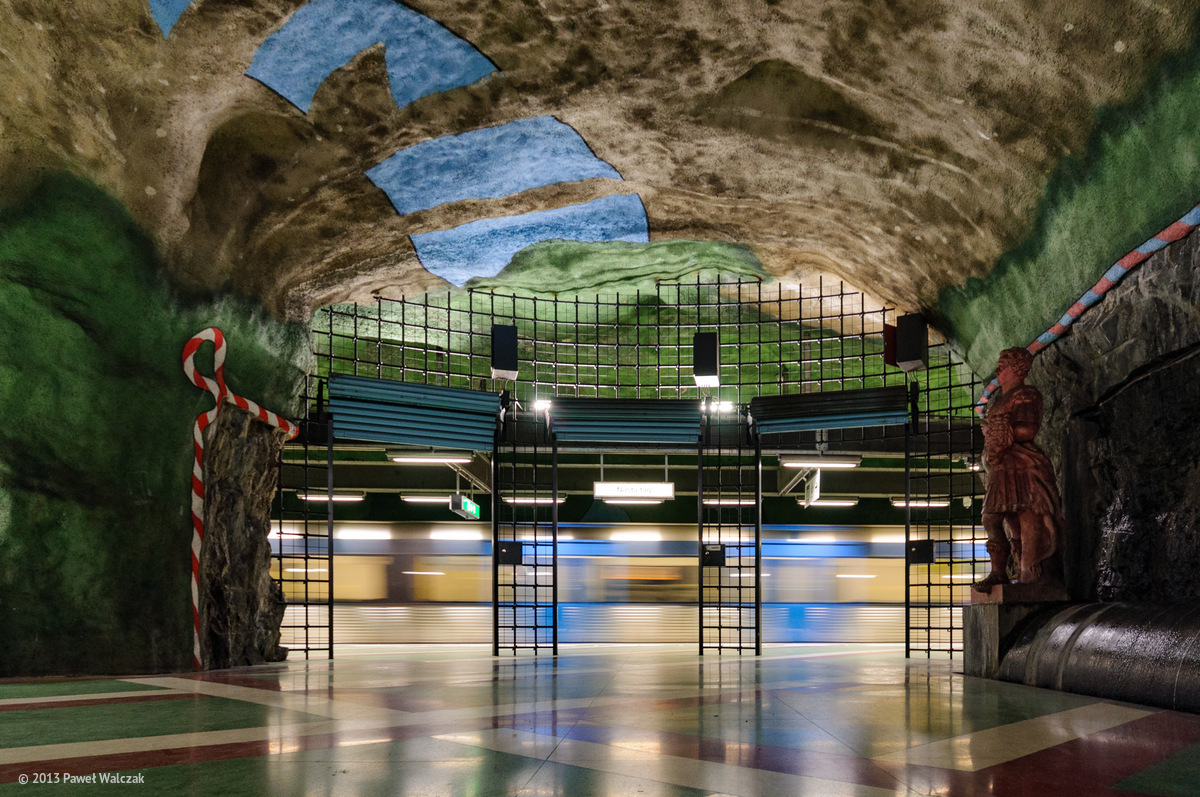 Стокгольм — Tunnelbana — Синяя линия | Blå Linjen