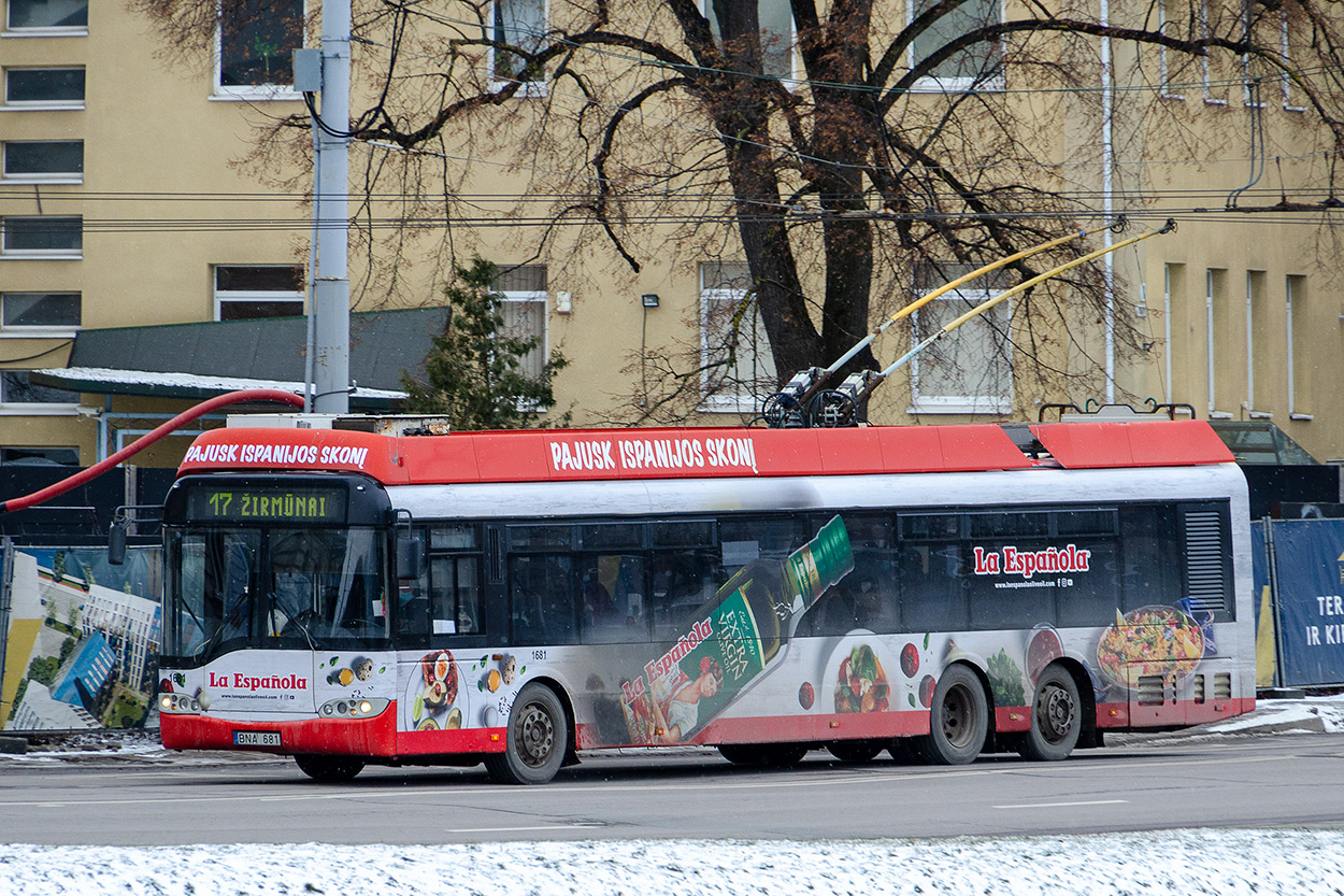 Вильнюс, Solaris Trollino II 15 AC № 1681