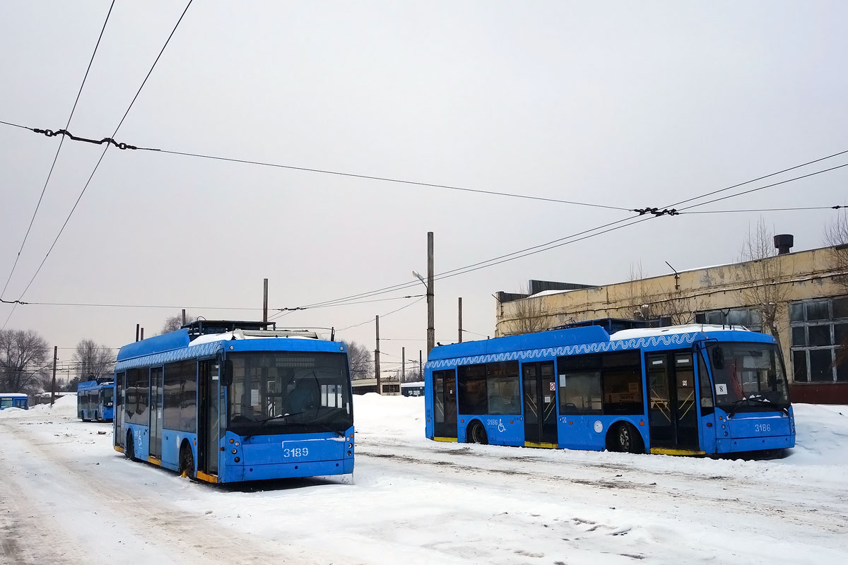 Энгельс, Тролза-5265.00 «Мегаполис» № 3189; Энгельс, Тролза-5265.00 «Мегаполис» № 3186