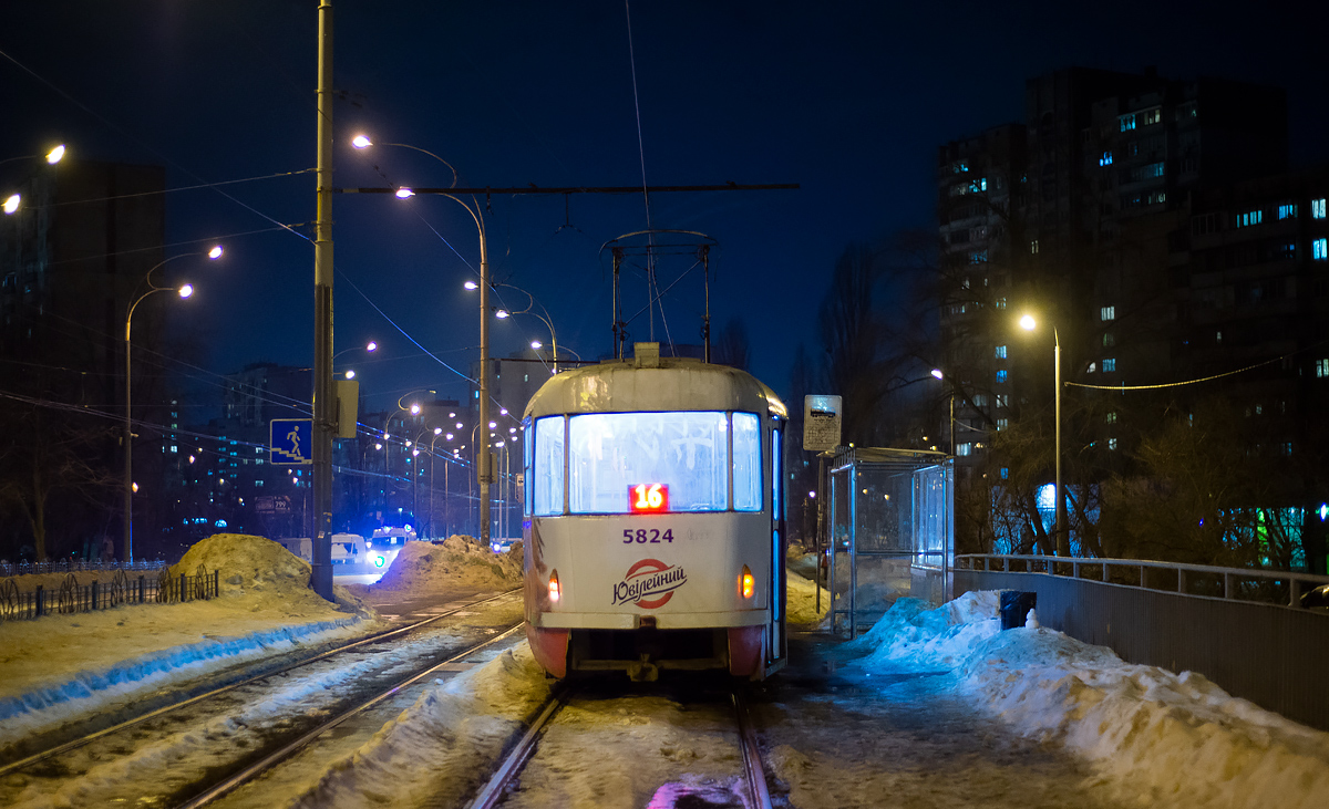 Киев, Tatra T3SU № 5824