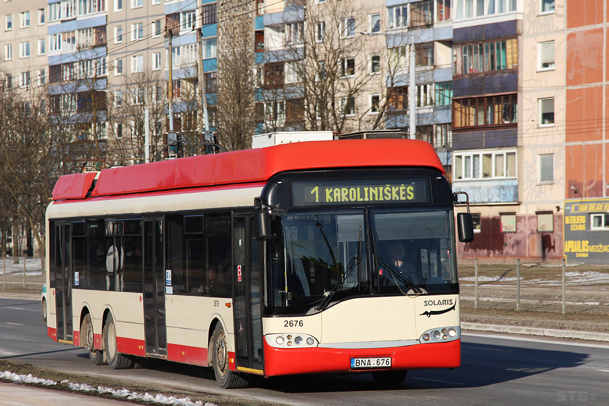 Вильнюс, Solaris Trollino II 15 AC № 2676