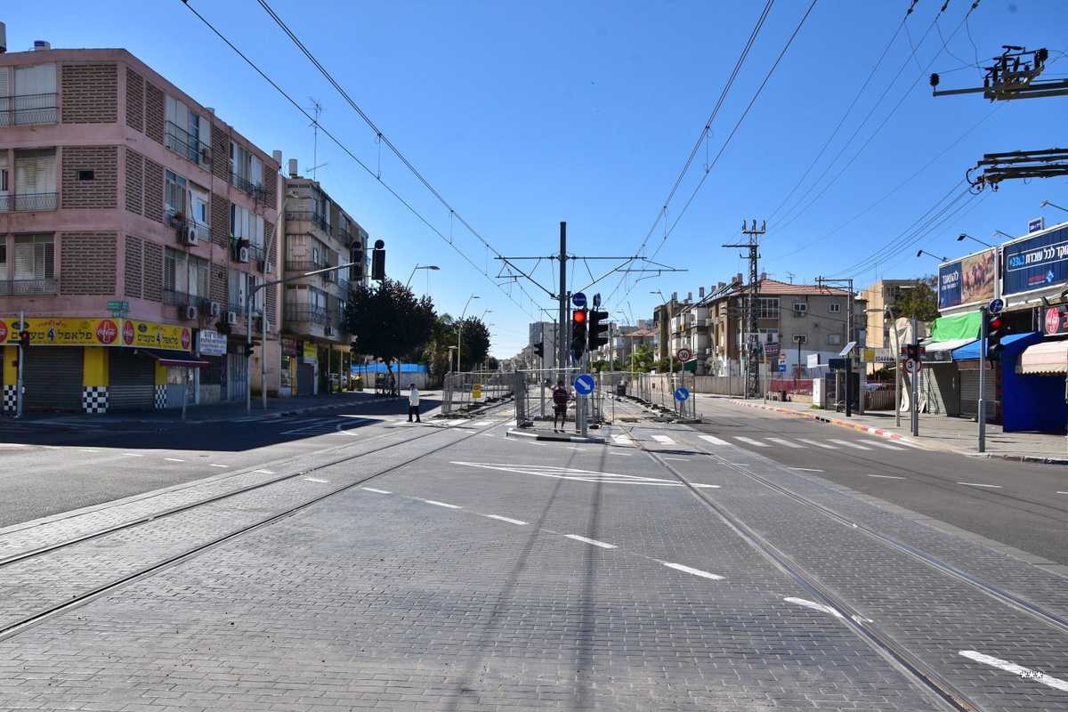 Tel Awiw — Construction of the red line Light Rail